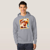 Het schilderen van een verbluffend Eagles gezicht. Hoodie (Voorkant volledig)
