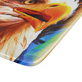 Het schilderen van een verbluffend Eagles gezicht. Snijplank (Hoek)