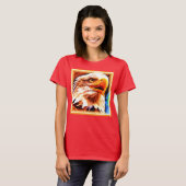 Het schilderen van een verbluffend Eagles gezicht. T-shirt (Voorkant volledig)