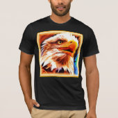 Het schilderen van een verbluffend Eagles gezicht. T-shirt (Voorkant)