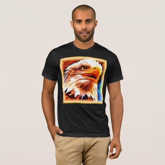 Het schilderen van een verbluffend Eagles gezicht. T-shirt (Voorkant volledig)