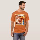 Het schilderen van een verbluffend Eagles gezicht. T-shirt (Voorkant volledig)