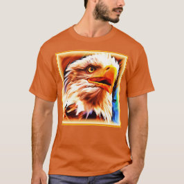 Het schilderen van een verbluffend Eagles gezicht. T-shirt