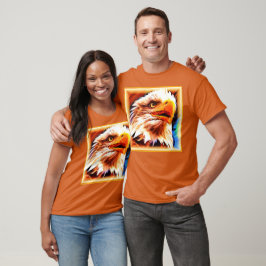 Het schilderen van een verbluffend Eagles gezicht. T-shirt