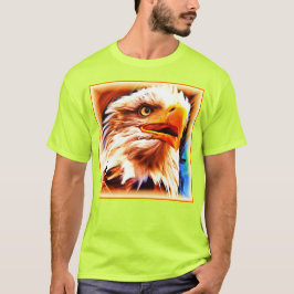Het schilderen van een verbluffend Eagles gezicht. T-shirt
