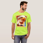 Het schilderen van een verbluffend Eagles gezicht. T-shirt (Voorkant volledig)