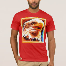Het schilderen van een verbluffend Eagles gezicht. T-shirt