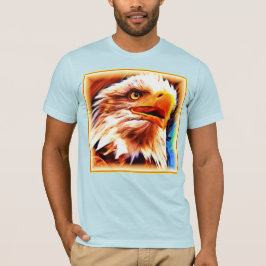 Het schilderen van een verbluffend Eagles gezicht. T-shirt