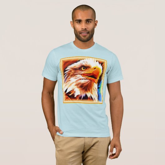Het schilderen van een verbluffend Eagles gezicht. T-shirt (Voorkant volledig)