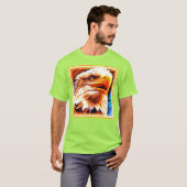 Het schilderen van een verbluffend Eagles gezicht. T-shirt (Voorkant volledig)