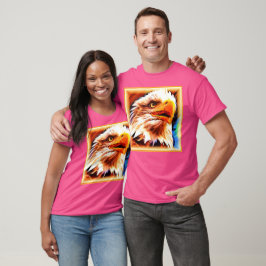 Het schilderen van een verbluffend Eagles gezicht. T-shirt