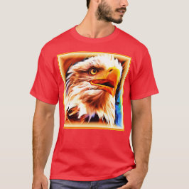 Het schilderen van een verbluffend Eagles gezicht. T-shirt