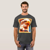 Het schilderen van een verbluffend Eagles gezicht. T-shirt (Voorkant volledig)