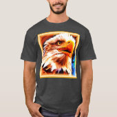 Het schilderen van een verbluffend Eagles gezicht. T-shirt (Voorkant)