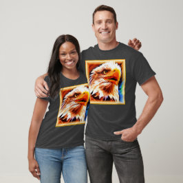 Het schilderen van een verbluffend Eagles gezicht. T-shirt
