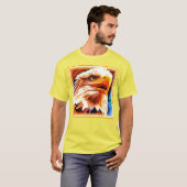 Het schilderen van een verbluffend Eagles gezicht. T-shirt (Voorkant volledig)