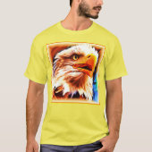 Het schilderen van een verbluffend Eagles gezicht. T-shirt (Voorkant)