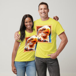 Het schilderen van een verbluffend Eagles gezicht. T-shirt