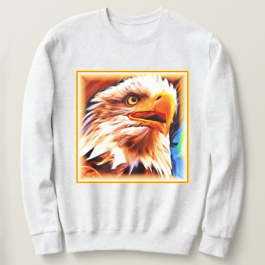 Het schilderen van een verbluffend Eagles gezicht. Trui (Design voorkant)