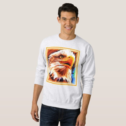 Het schilderen van een verbluffend Eagles gezicht. Trui (Voorkant volledig)