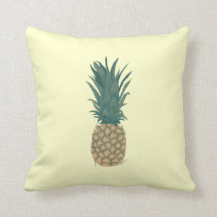 Het schilderen van een verse ananas, tropische Kus Kussen