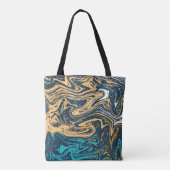 Het schilderen van golven tote bag (Achterkant)