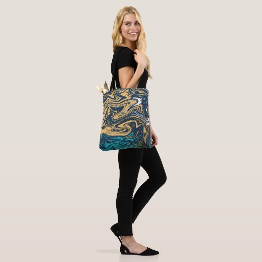 Het schilderen van golven tote bag (Op model)