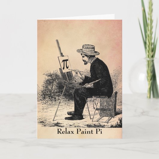 Het Schilderen van het Aantal van pi Kaart (Voorkant)