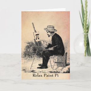 Het Schilderen van het Aantal van pi Kaart