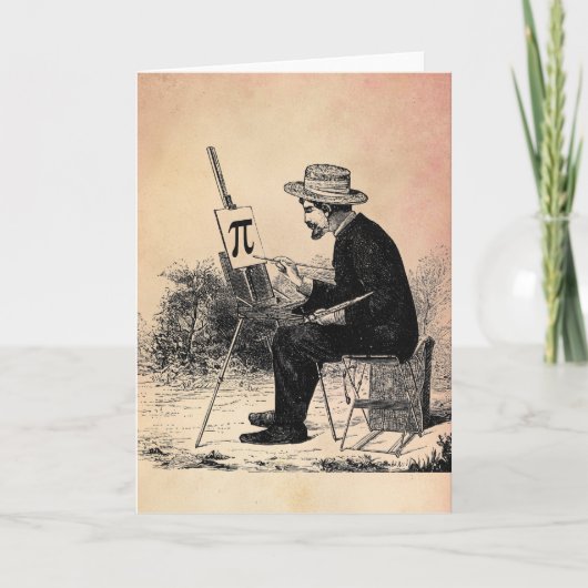 Het Schilderen van het Aantal van pi Kaart (Voorkant)