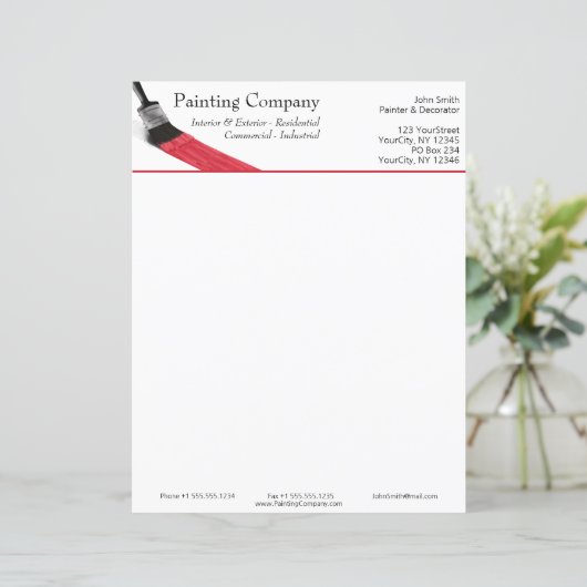 Het schilderen van het Bedrijf van de Dienst van d (Staand voorkant)