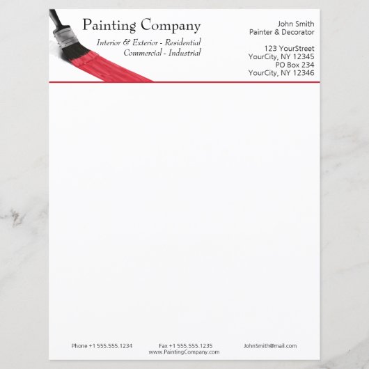 Het schilderen van het Bedrijf van de Dienst van d (Voorkant)