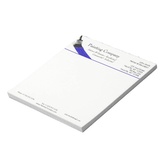 Het Schilderen van het Bedrijf van de Dienst van d Notitieblok (Linkerzijde)