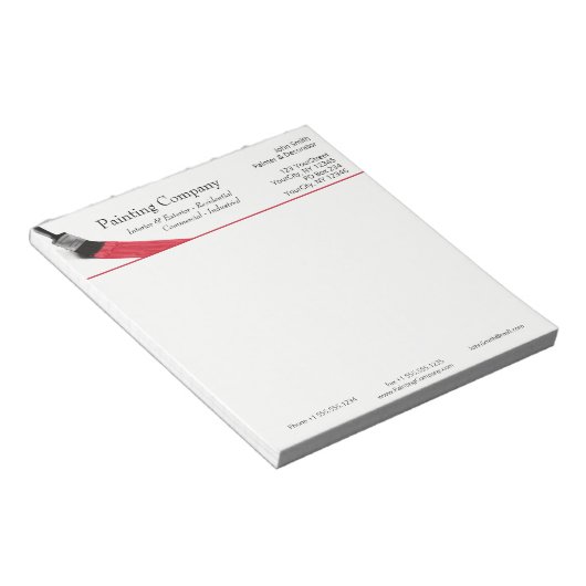 Het schilderen van het Bedrijf van de Dienst van d Notitieblok (Schuin)