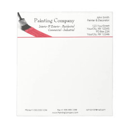 Het schilderen van het Bedrijf van de Dienst van d Notitieblok