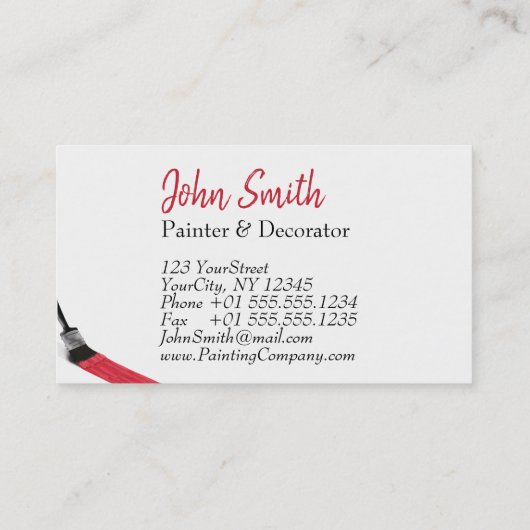 Het schilderen van het Bedrijf van de Dienst van d Visitekaartje (Achterkant)