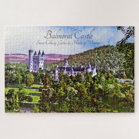 Het schilderen van het Britse koninklijk kasteel Legpuzzel (Horizontaal)