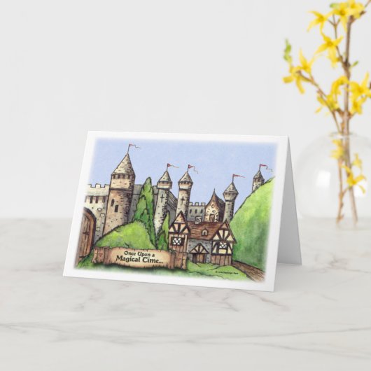 Het Schilderen van het Dorp van de renaissance Kaart (Gele Bloem)