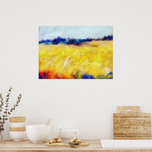 Het schilderen van het landschap van de impression poster (Keuken)