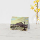 Het Schilderen van het Landschap van de woestijn Kaart (Gele Bloem)