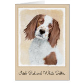 Het schilderen van Ierse rode en witte zetters - O (Voorkant)