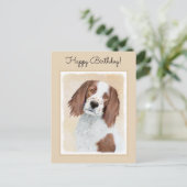 Het schilderen van Ierse rode en witte zetters - O Briefkaart (Staand voorkant)