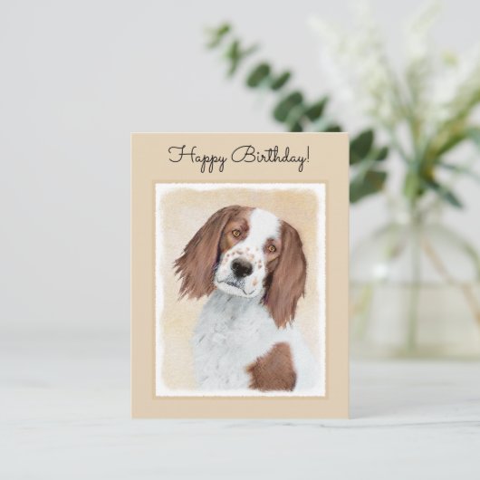 Het schilderen van Ierse rode en witte zetters - O Briefkaart (Staand voorkant)