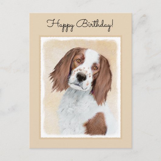 Het schilderen van Ierse rode en witte zetters - O Briefkaart (Voorkant)