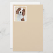 Het schilderen van Ierse rode en witte zetters - O Briefpapier (Voorkant / Achterkant)