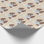 Het schilderen van Ierse rode en witte zetters - O Cadeaupapier (Hoek)