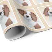 Het schilderen van Ierse rode en witte zetters - O Cadeaupapier (Rol Hoek)
