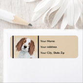 Het schilderen van Ierse rode en witte zetters - O Etiket (Insitu)