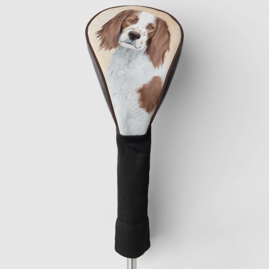 Het schilderen van Ierse rode en witte zetters - O Golfheadcover (Voorkant)