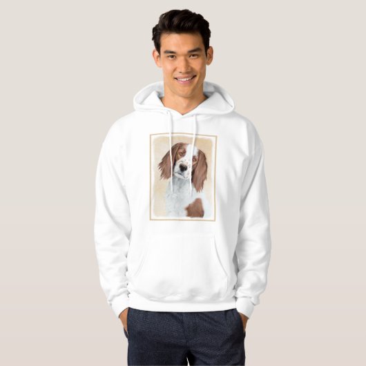 Het schilderen van Ierse rode en witte zetters - O Hoodie (Voorkant volledig)